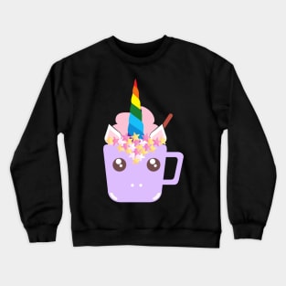 Purple and pink unicorn drink! Crewneck Sweatshirt